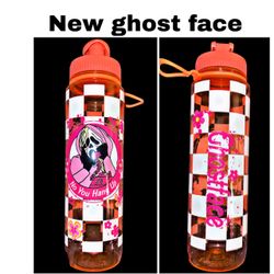 New ghost face scream sports bottle