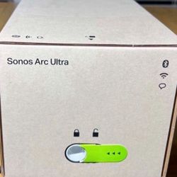 Sonos - Arc “Ultra” Soundbar - Black.  Brand New Sealed Includes Warranty. “Ultra” is the latest and best.   Dolby Atmos, Sound Motion new Technology,