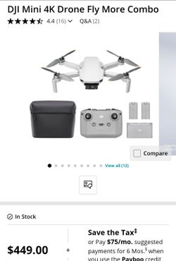 DJI Mini 4K Drone Fly More Combo