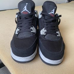 Jordan 4 Black Canvas 