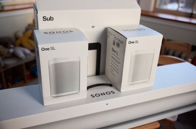Sonos arc surround soundbar system, subwoofer gen 3, 2 SL one’s