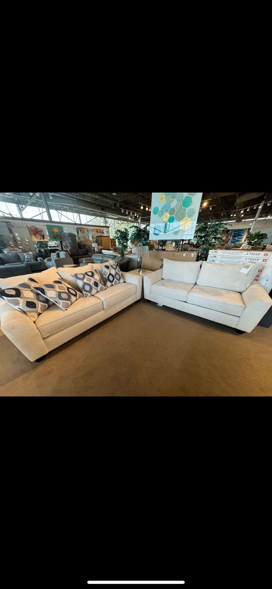 Couch and sleeper sofa