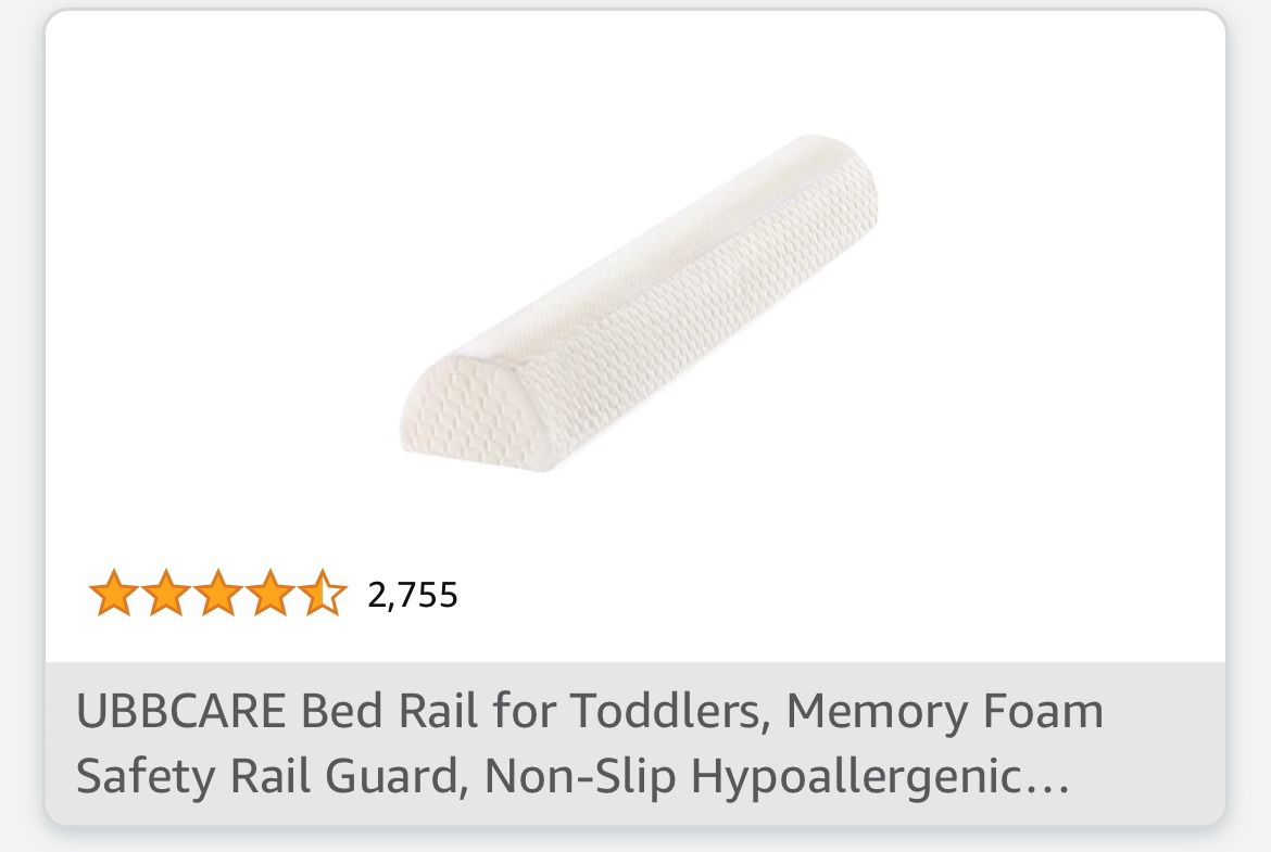 FREE Soft Foam Bed Safety Rail for Toddlers