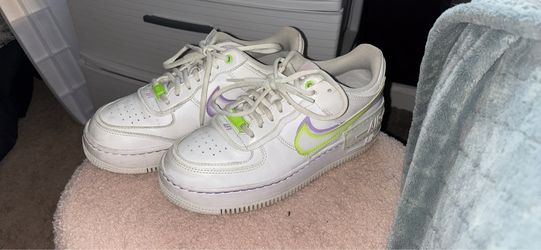 Nike Air Force 1 Shadow White Green Purple