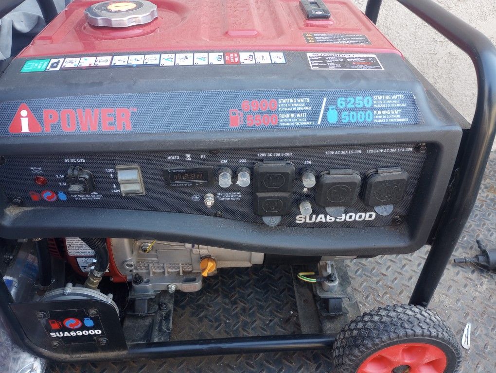 Dual Fuel Generator 6900w