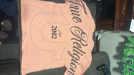Pink true religion shirt small