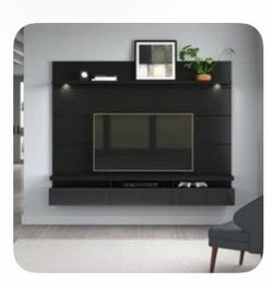 Floating Wall-Mounted TV Entertainment Center