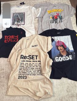 2 Graphic T Shirts Variety Size Large for this prize