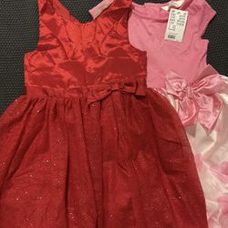 2 Girl Dresses 5/6t 