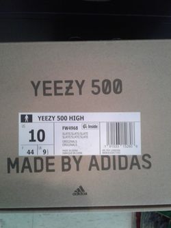 Preowned Yezzy 500 Slate High Size 10 Men Pick Up
