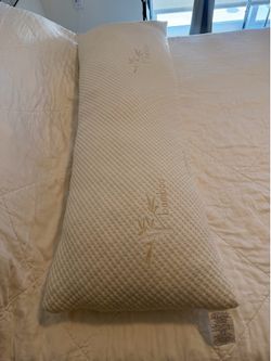 Body Pillow for Adults - Breathable, Full Body Pillow for Side Sleepers - Shredded Memory Foam Gel - Cooling Long Pillow Supports Legs, Belly & Hips -