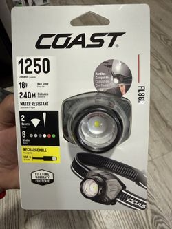 New Coast FL86R 1250 Lumens LED Rechargeable Headlamp Flashlight