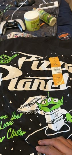 Toy story pizza, planet shirt, brand, new size large