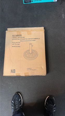 18” Diameter Composite Umbrella Base Round Bronze Finish