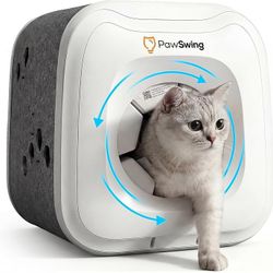 Cat Self Groomer for Hairball Control and Shedding Relief 360° Skin Friendly Brush Pet Hair Remover Tool Gentle Self Cleaning Automatic Fur Collection