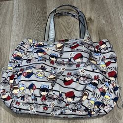 Harajuku Lovers Gwen Stefani Multicolor Purse Shoulder Bag Tote Rare Design