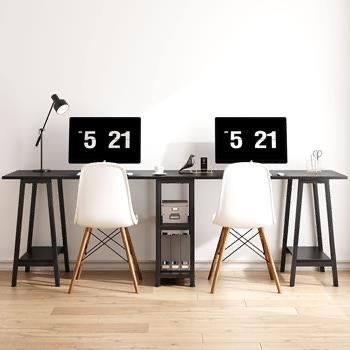 Workstation Business Office 2 Person Desk, With Storage