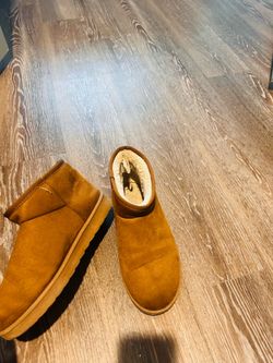 Ugg styled soft ankle boots