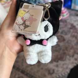 Kuromi Original Plush Bag Charm Keychain 