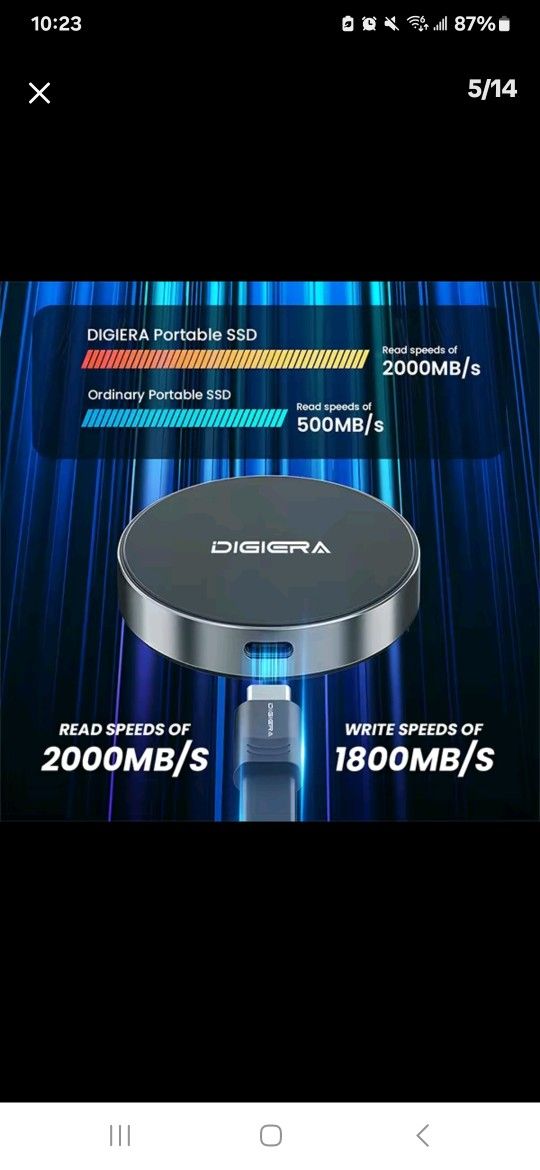 DigiEra Magnetic Portable SSD 1TB