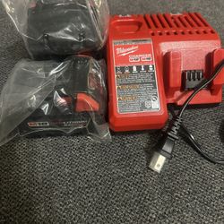 Milwaukee Batteries & charger