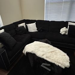 Sectional and ottoman 