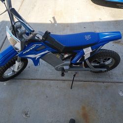 Hyper Toys HPR 350 Dirt Bike 24V Electric Motorcycle in Blue for Kids