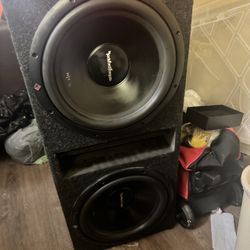 2 12” Rockford Fostgate Subs W/Box