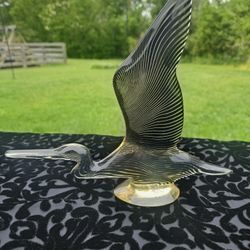 $275.00 - 1970's Abraham Palatnik Large Lucite HERON Kinetic Optic Art Sculpture - Like New!