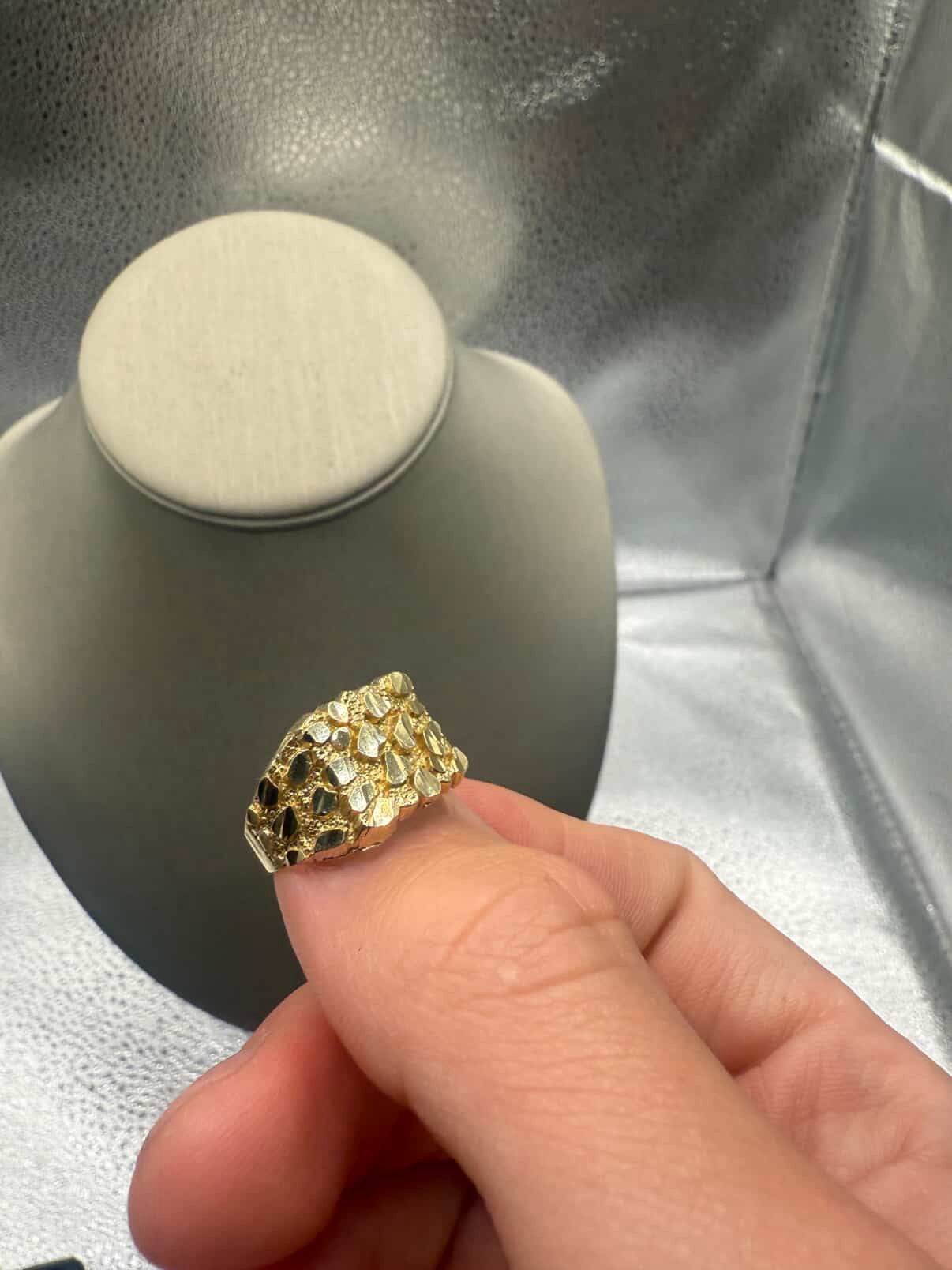 Gold Nugget Ring 