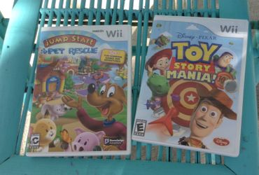 Wii games Disney Toy Story and Pet Mania