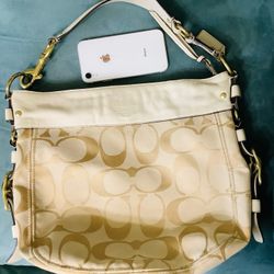 Vintage Y2K Coach Sturdy Pearl Leather Brown Bag