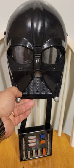 2004 Hasbro Star Wars Darth Vader voice changer mask with a chest panel