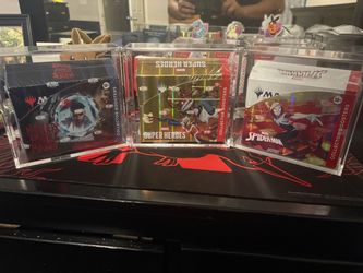 3 Magic Collectors Boxes W / Acrylic Cases
