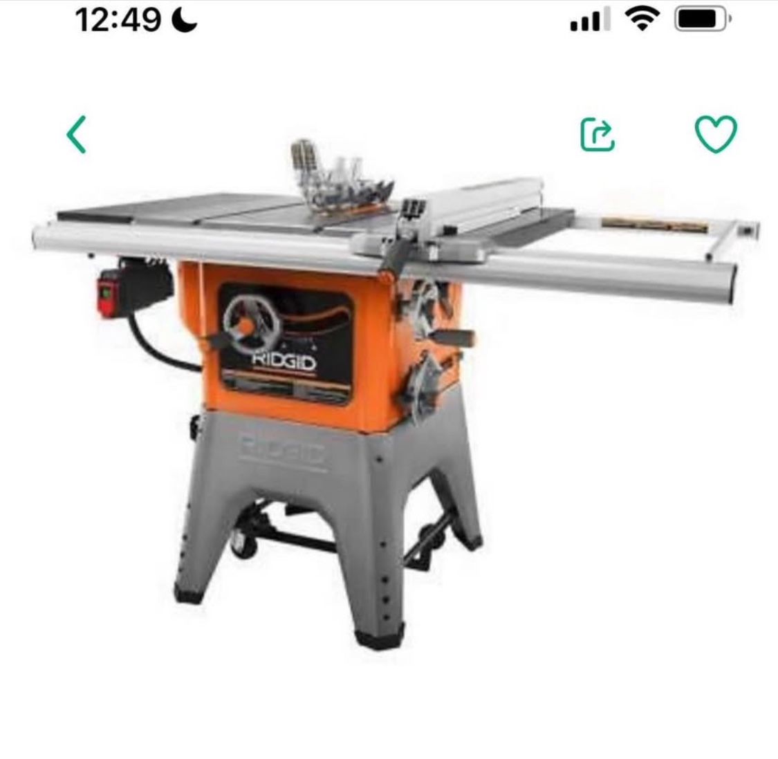 Table Saw With Guide For Long Or Short Cuts