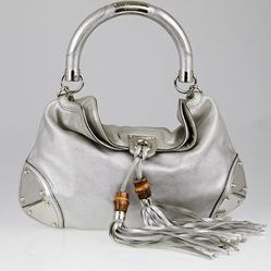 Gucci Indy Silver Hobo Bag (Authentic)
