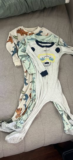 3 Zipper Pajama Onesies