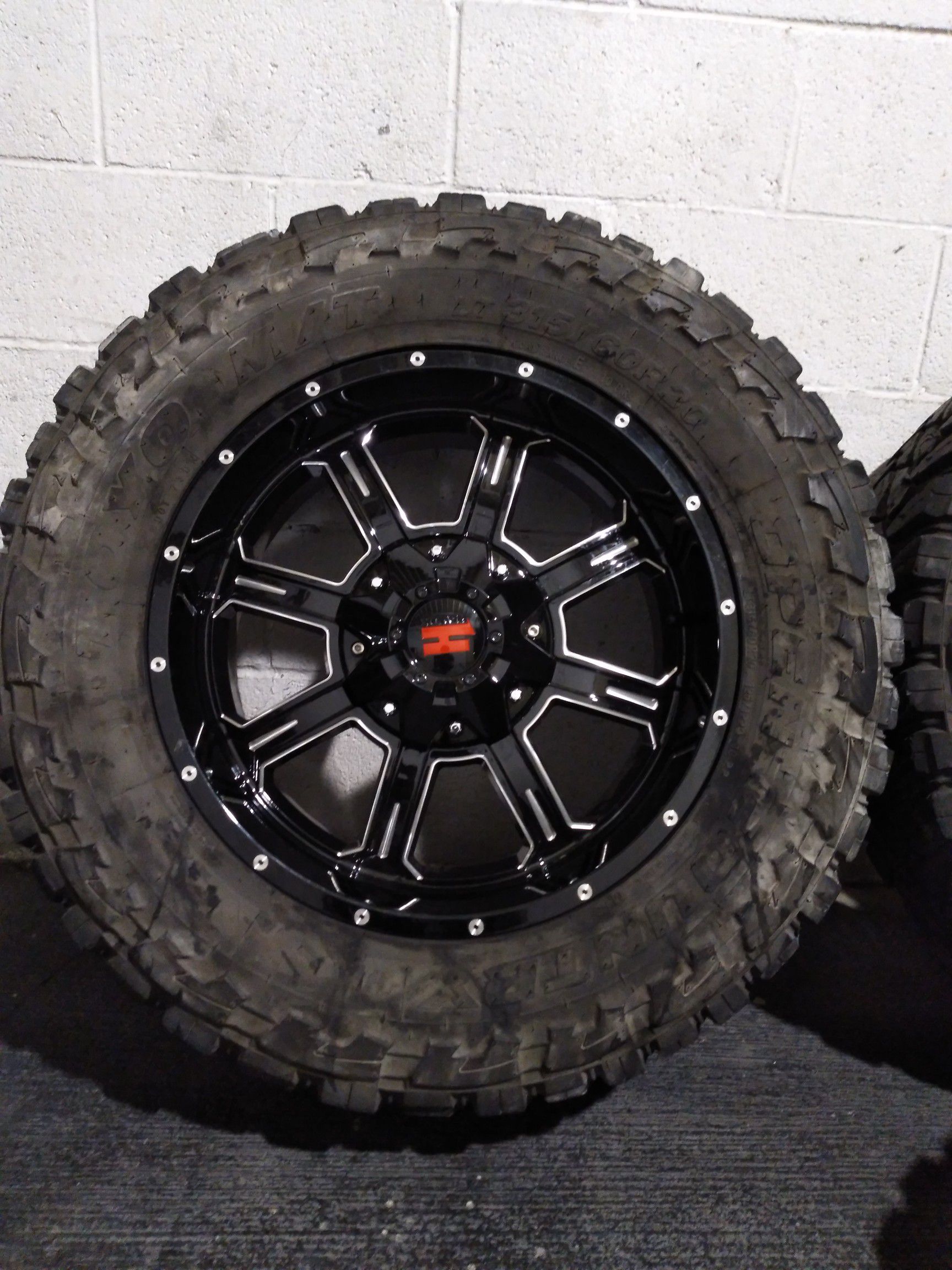 New 20 off road rims with Toyo open country tires