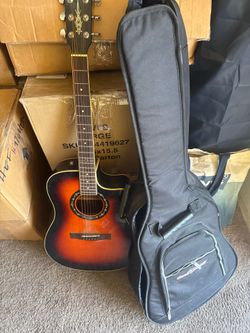 Used Fender T Bucket 300CE Cherry Sunburst Acoustic Electric Guitar