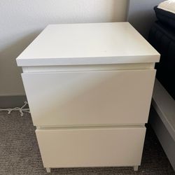 Ikea Malm 2 Drawer Desk -White
