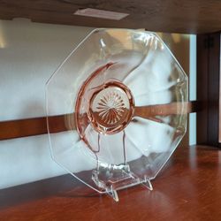 Vintage Pink Depression Glass Bowl