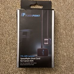 Flashpoint TTL-Off Camera Flash Cord for Canon EOS - 3'