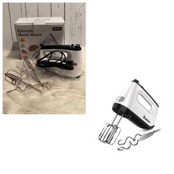 Hand Mixer Electric, 6-Speed 250W Egg Beaters and Whisk, Handheld Mixer Baking Beaters with Turbo Boost & Eject Button, Portable Kitchen Mixer Dough H
