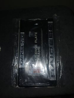2 oakland raiders license plate frames
