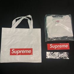 Supreme Miami Box Logo Shirt With Tote Bag And Stickers 