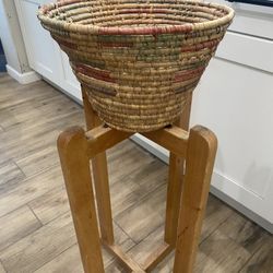 Woven Basket Plant Holder Boho