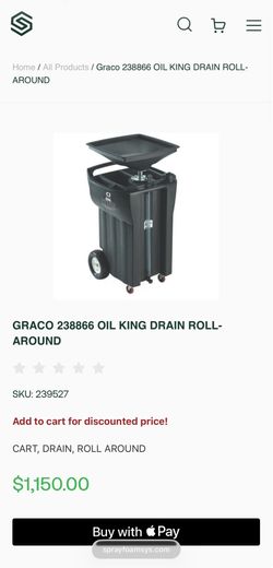 GRACO Oil King Drain Roll-Around