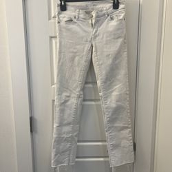 Loft women’s skinny white jeans pants size 00 or 24