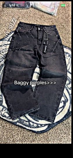 Purple jeans