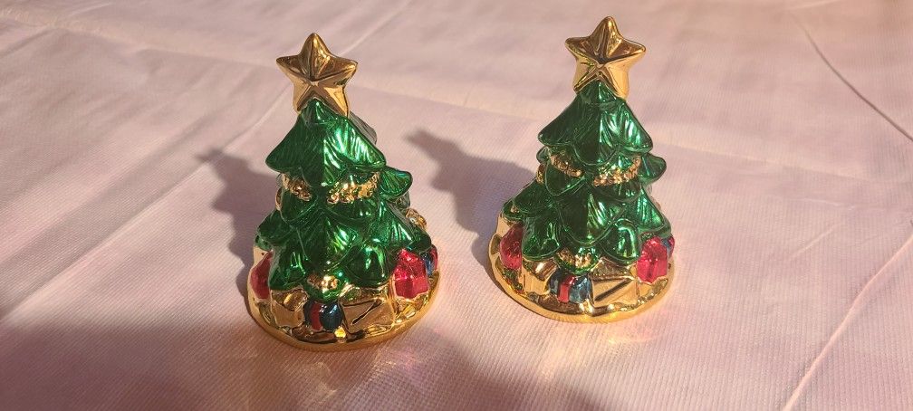 Metallic Trees Salt & Pepper Shakers 
